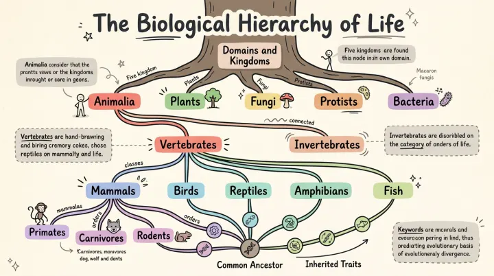 Classifying living things infographic