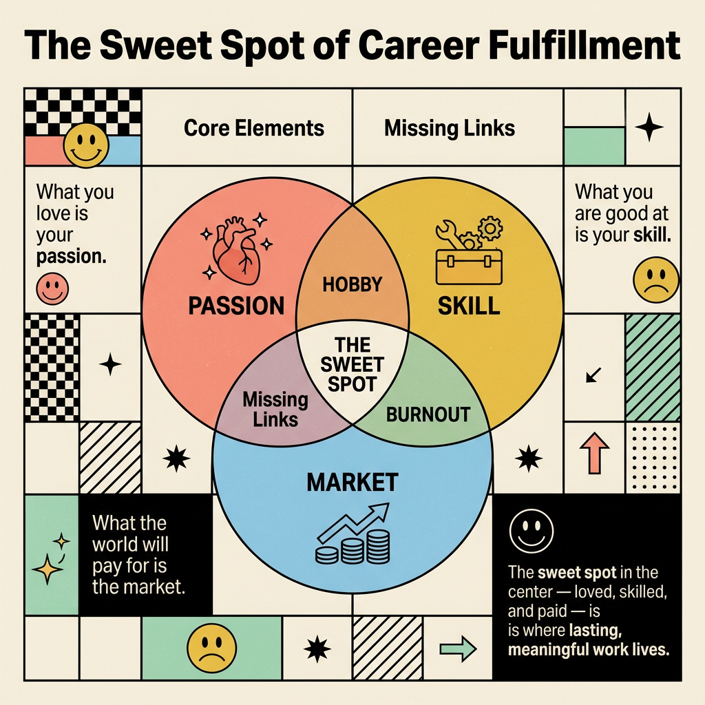 Work, life and passion infographic